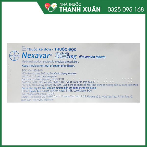 Nexavar điều trị bệnh nhân ung thư